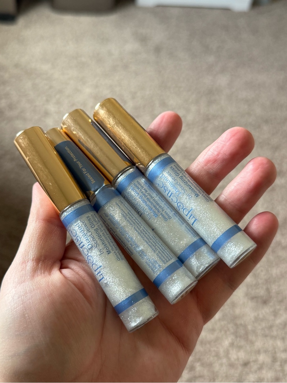 4 NEW and Sealed Lipsense Diamond Kiss Gloss